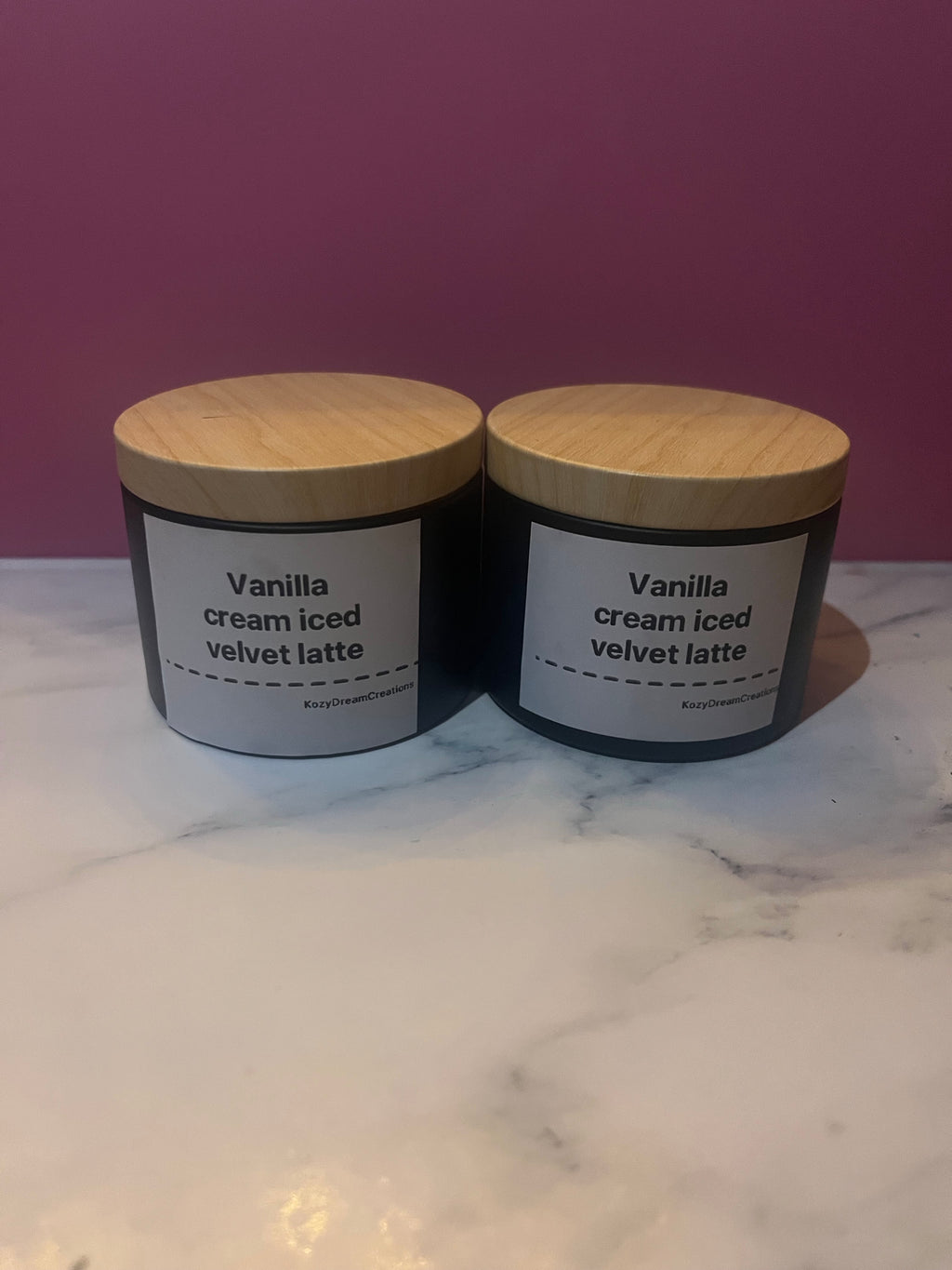4oz Vanilla Cream Iced Velvet Latte Candle