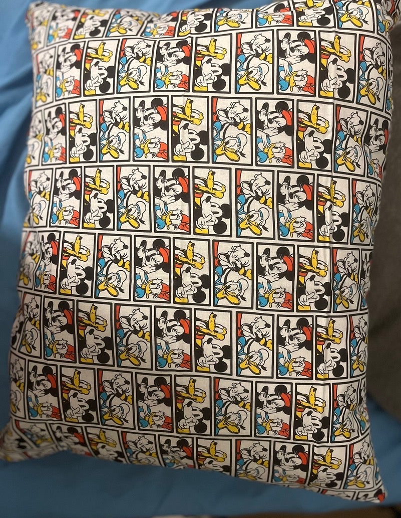 Kids double fabric Mickey Mouse & Marvel Pillow